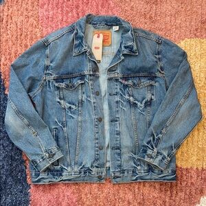 Levi's Distressed Blue Denim Jacket